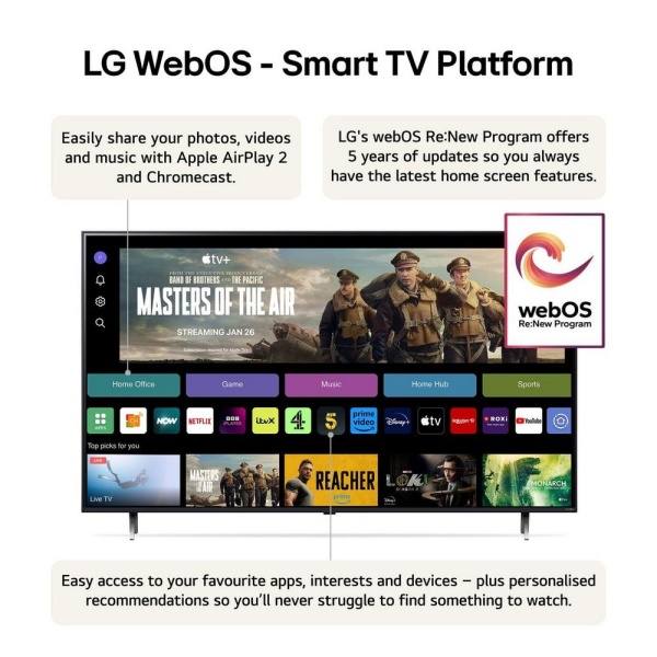 LG 43QNED80T6A 43'' 4K QNED Smart TV