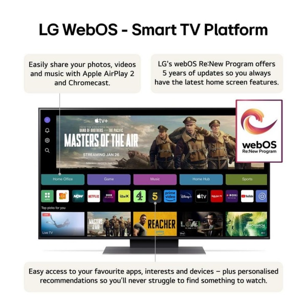 LG 55QNED87T6B 55'' 4K QNED Smart TV