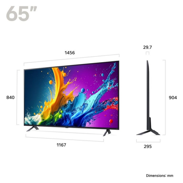 LG 65QNED80T6A 65'' 4K QNED Smart TV