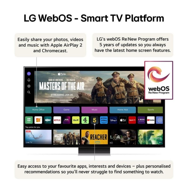 LG 65QNED91T6A 65'' 4K  QNED Smart TV