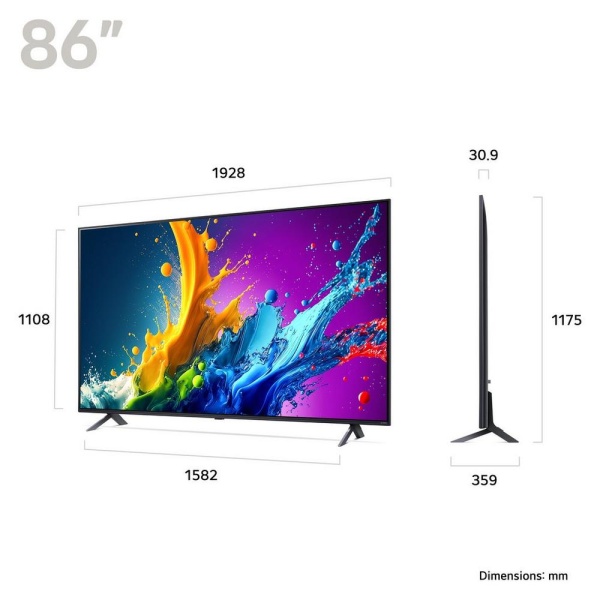 LG 86QNED80T6A 86'' 4K QNED Smart TV