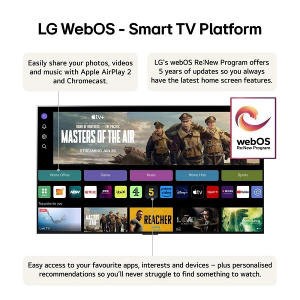 LG OLED55G45LW 55'' 4K OLED EVO Smart TV (Wall Mount Included)