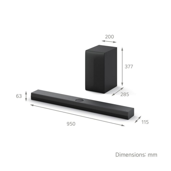 LG US70TY Wireless 3.1.1ch Soundbar & Subwoofer