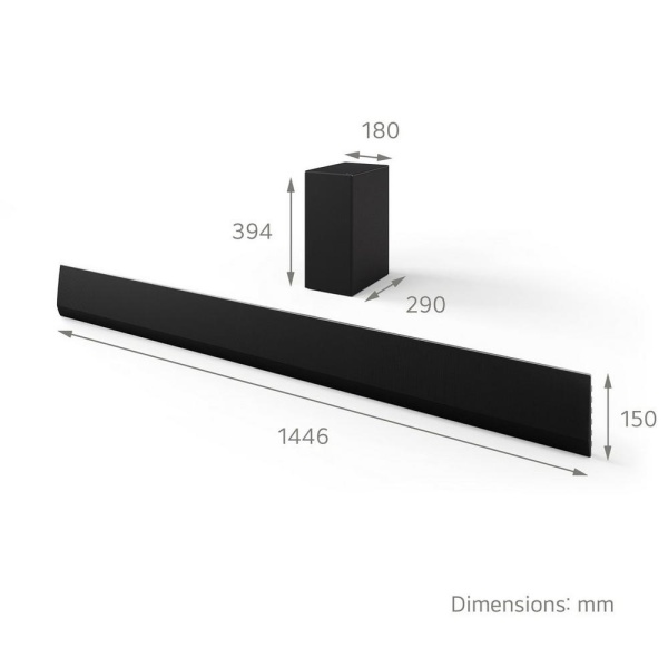 LG USG10TY Wireless3.1ch Soundbar & Subwoofer